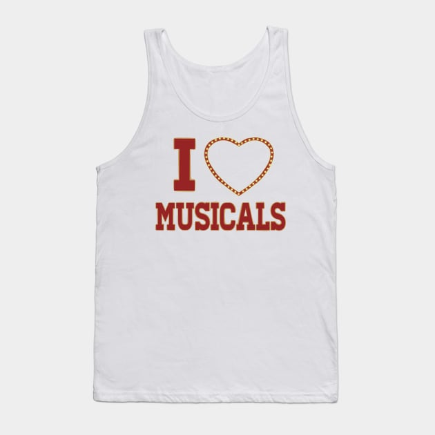 I heart musicals Tank Top by Becky-Marie